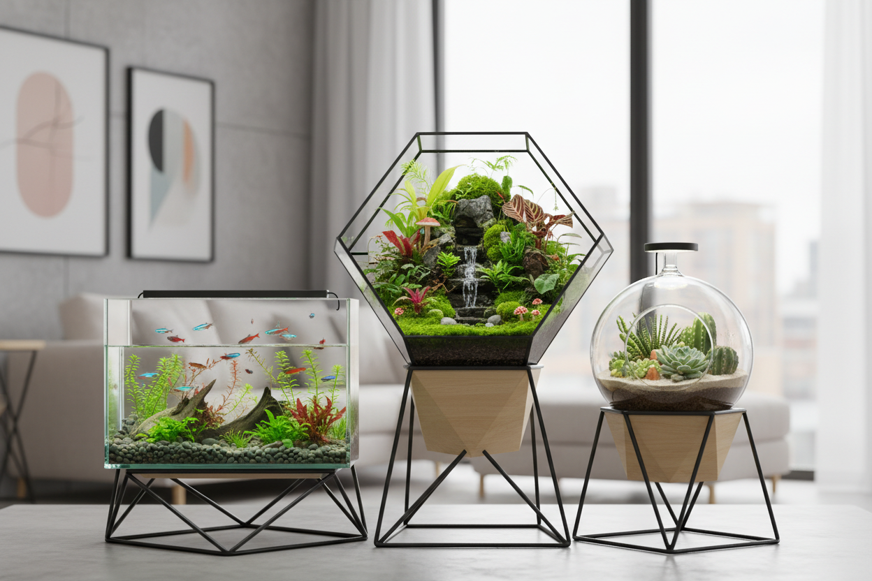 Aquariums/Terrariums/Biomes/Stands
