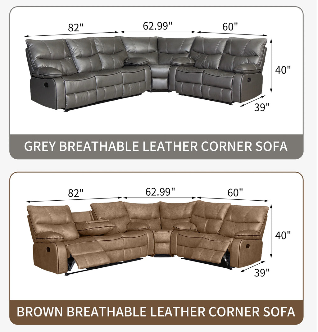Electric Reclining Couch, Power Recliner Sofa/ Zero Gravity Power Reclining Sofa/ Adjustable Headrest/ Drop Down Table Cup Holder