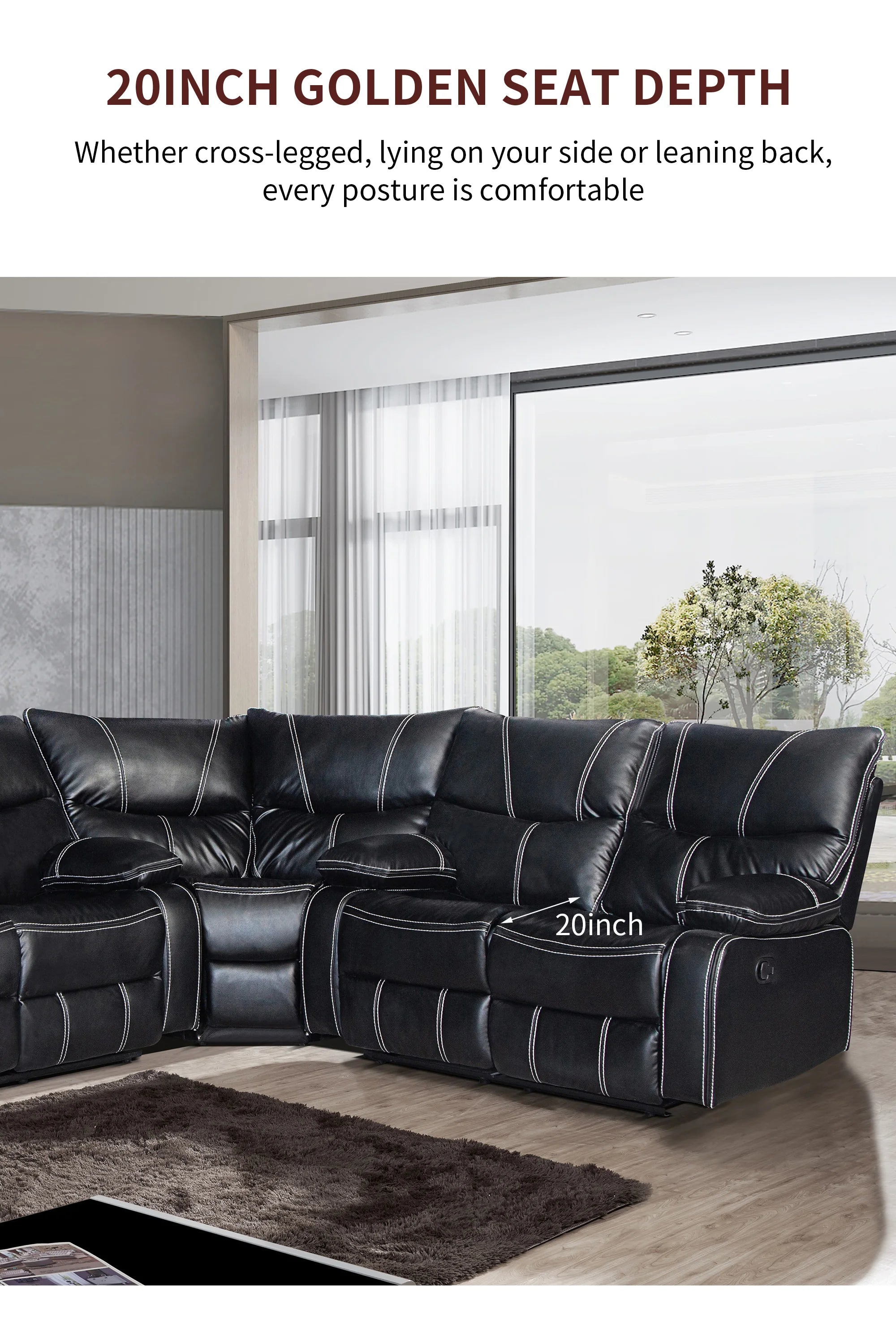 Electric Reclining Couch, Power Recliner Sofa/ Zero Gravity Power Reclining Sofa/ Adjustable Headrest/ Drop Down Table Cup Holder