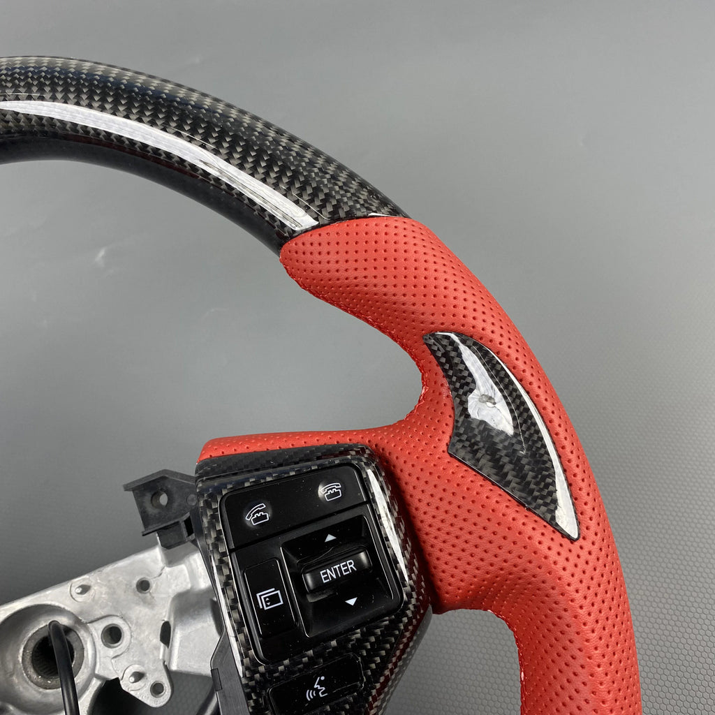 Customized Carbon Fiber Steering Wheel For Toyota Tundra 2014, 2015, 2016, 2017, 2018, 2019, 2022/Tacoma 2010-2016