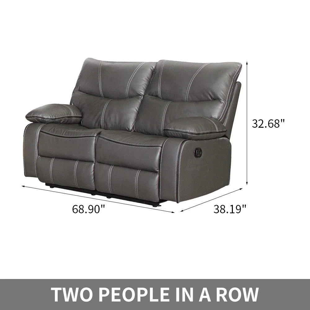 Electric Reclining Couch, Power Recliner Sofa/ Zero Gravity Power Reclining Sofa/ Adjustable Headrest/ Drop Down Table Cup Holder