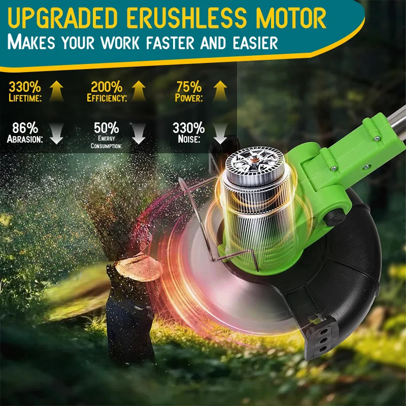 New Arrival Gardening Tools Cordless Lawn Mower Weed Trimmer Weed Eater Suitable for Courtyards and Gardens