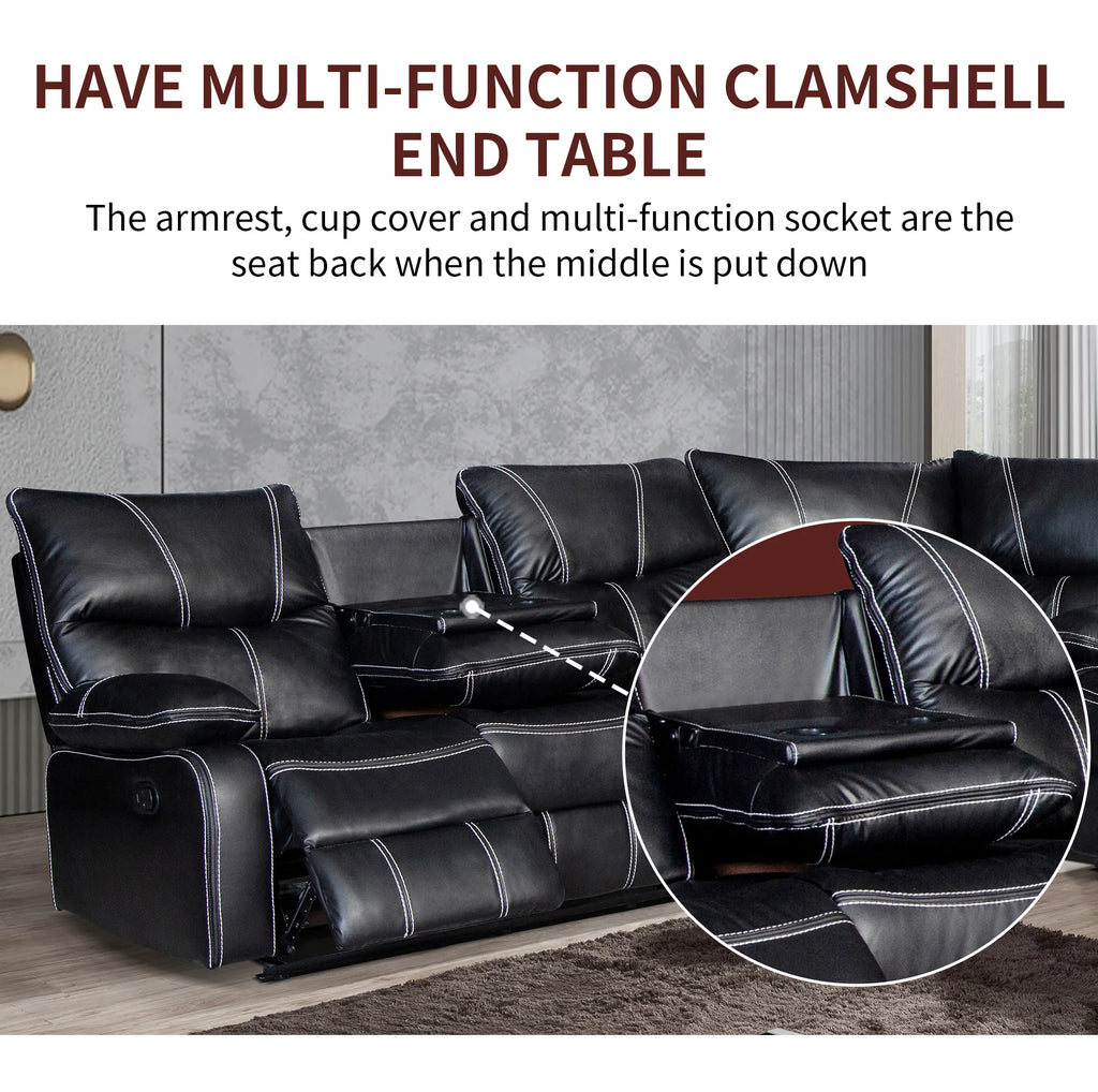 Electric Reclining Couch, Power Recliner Sofa/ Zero Gravity Power Reclining Sofa/ Adjustable Headrest/ Drop Down Table Cup Holder
