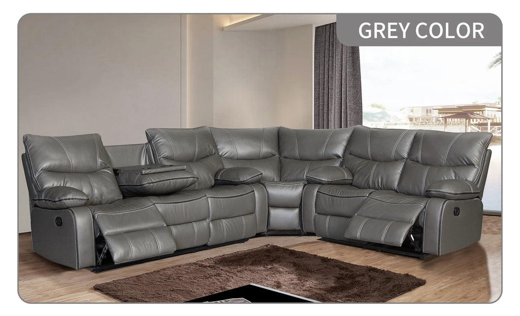 Electric Reclining Couch, Power Recliner Sofa Zero Gravity Power Reclining Sofa Adjustable Headrest Drop Down Table Cup Holder