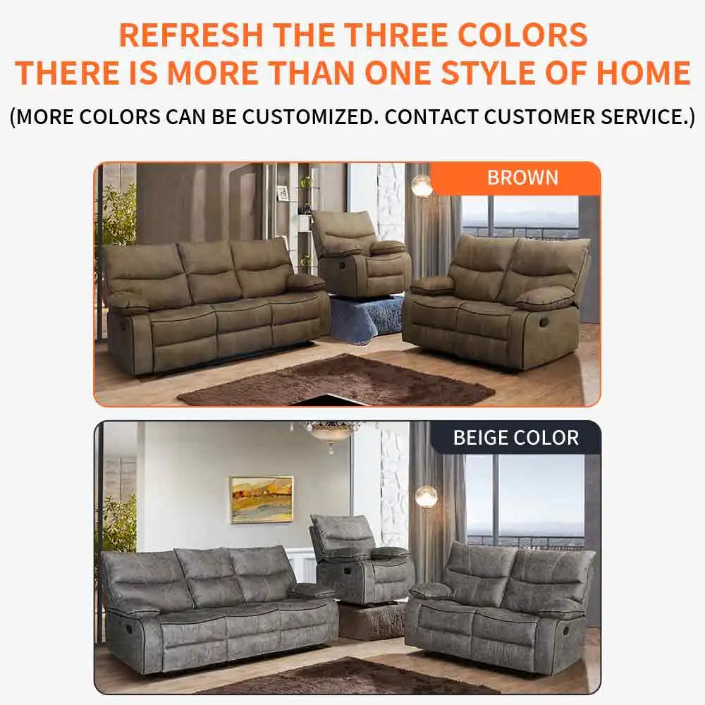 Electric Reclining Couch, Power Recliner Sofa/ Zero Gravity Power Reclining Sofa/ Adjustable Headrest/ Drop Down Table Cup Holder
