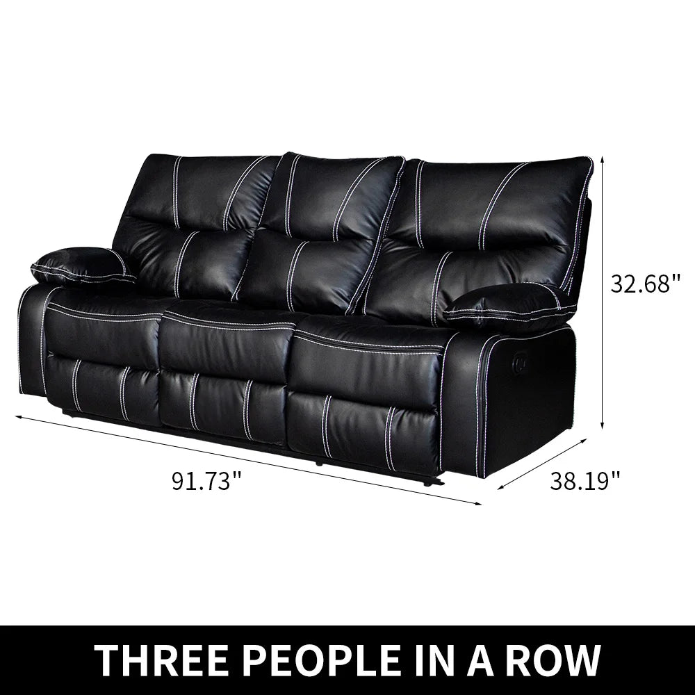 Electric Reclining Couch, Power Recliner Sofa Zero Gravity Power Reclining Sofa Adjustable Headrest Drop Down Table Cup Holder