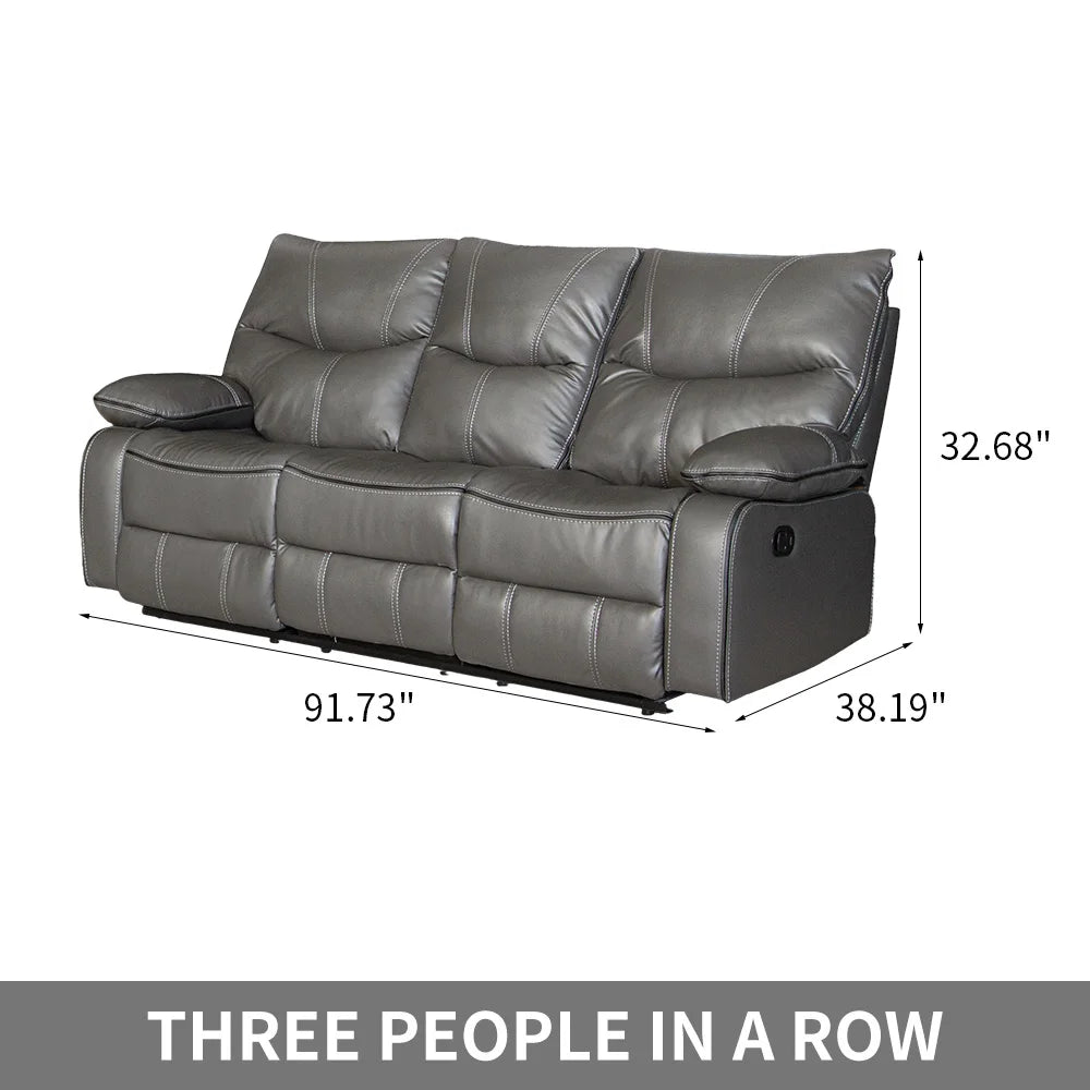 Electric Reclining Couch, Power Recliner Sofa/ Zero Gravity Power Reclining Sofa/ Adjustable Headrest/ Drop Down Table Cup Holder