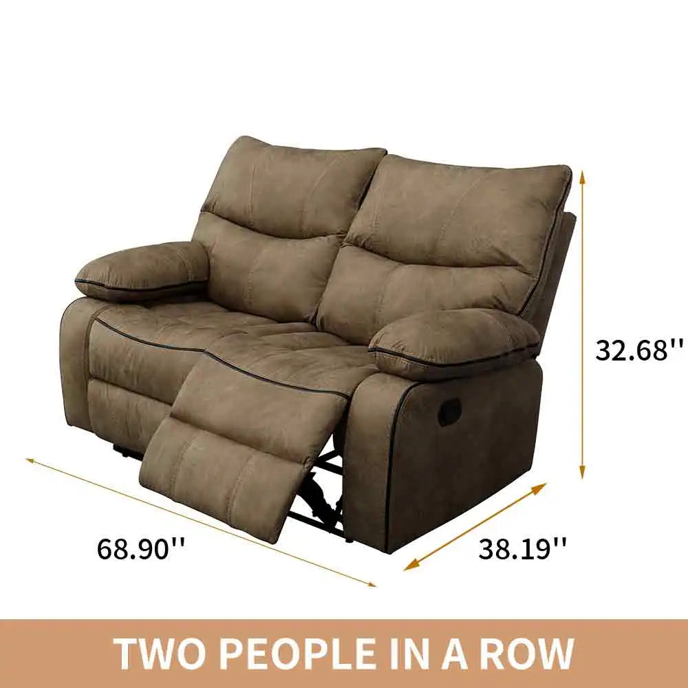 Electric Reclining Couch, Power Recliner Sofa/ Zero Gravity Power Reclining Sofa/ Adjustable Headrest/ Drop Down Table Cup Holder