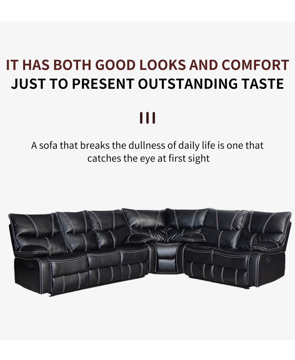 Electric Reclining Couch, Power Recliner Sofa/ Zero Gravity Power Reclining Sofa/ Adjustable Headrest/ Drop Down Table Cup Holder