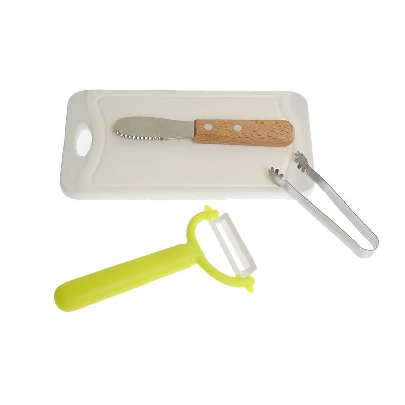 Montessori Kitchen Items/ Practical Life Materials/ Kids Basic Skill Learning Tools/ Food, Dinner/ Preparation Early  Education Game