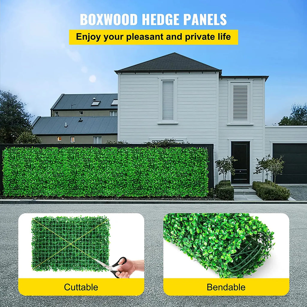 Artificial Plant Wall Decoration Boxwood Hedge Wall Panel Home Decor/ Fake Grass Backdrop/ Wall Privacy /Hedge Screen