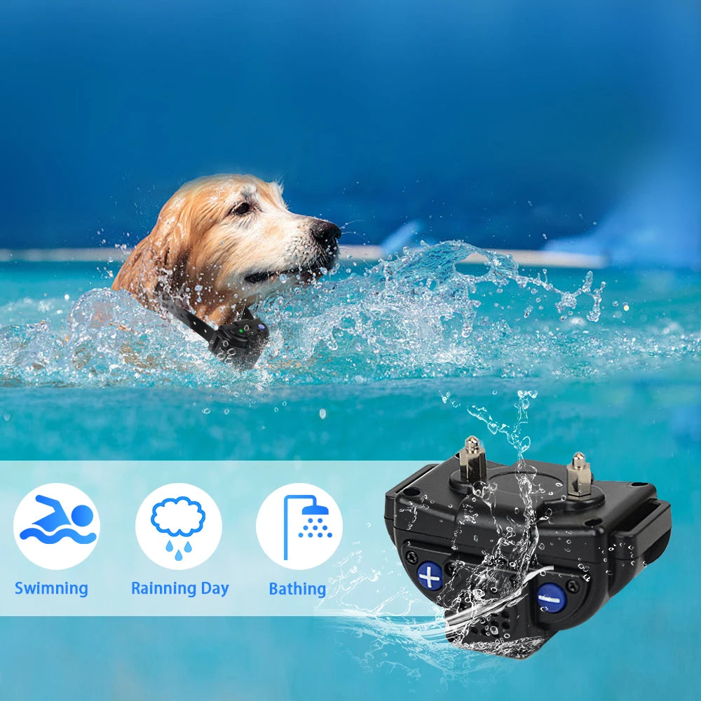 2km Dog Training Collar With Walkie-Talkie Rechargeable Dog Shock Vibration Beep/ Waterproof Training Collars for Large and Small Dogs
