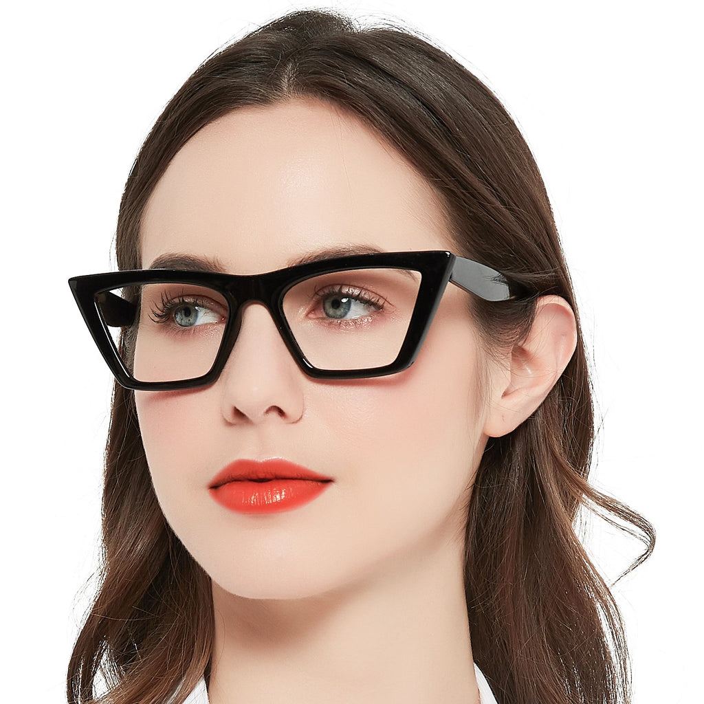 Cat Eye Reading Glasses/ Women Luxury Brand Clear Lens Eyewear/ Presbyopia Glasses Oversized Female Reader Glasses1 1.5 1.75 2 2.5