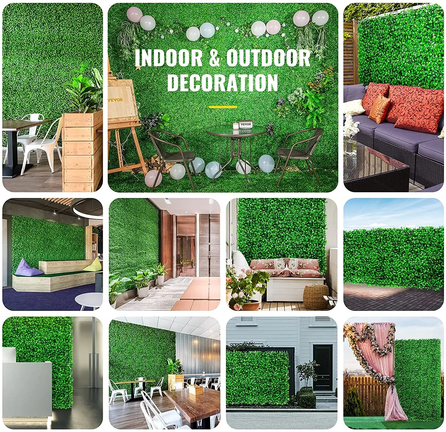 Artificial Plant Wall Decoration Boxwood Hedge Wall Panel Home Decor/ Fake Grass Backdrop/ Wall Privacy /Hedge Screen