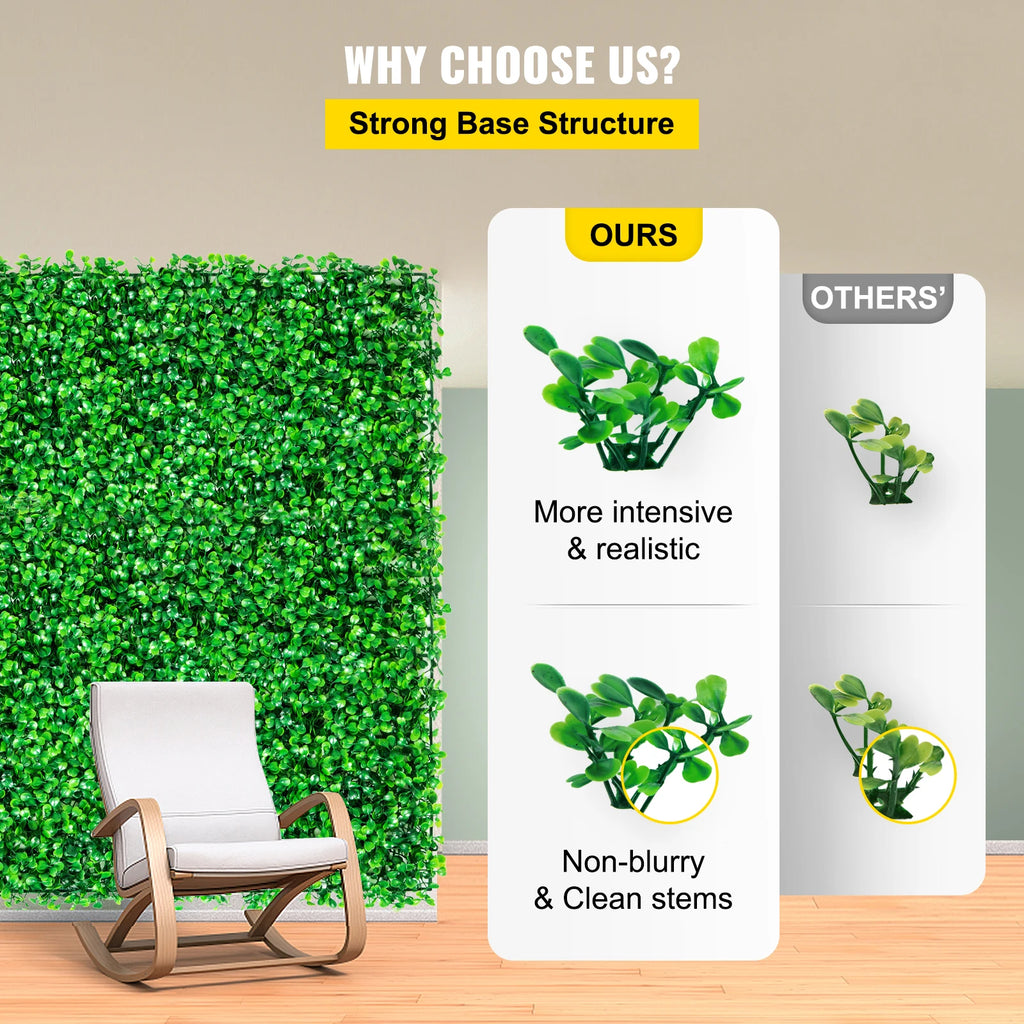 Artificial Plant Wall Decoration Boxwood Hedge Wall Panel Home Decor/ Fake Grass Backdrop/ Wall Privacy /Hedge Screen
