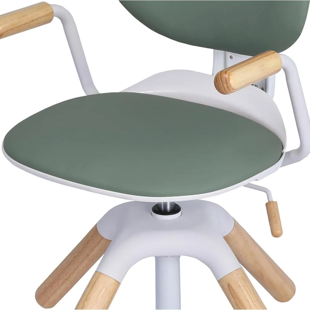 Ergonomic Adjustable 43" Desk with Storage Drawer and Matching Chair For Kids