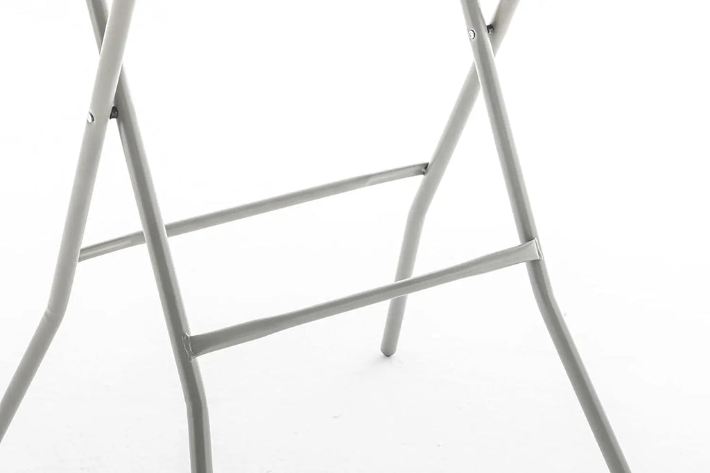 White Granite Plastic Folding Bar Height Table for Commercial, Banquet, Card, and Dining Use