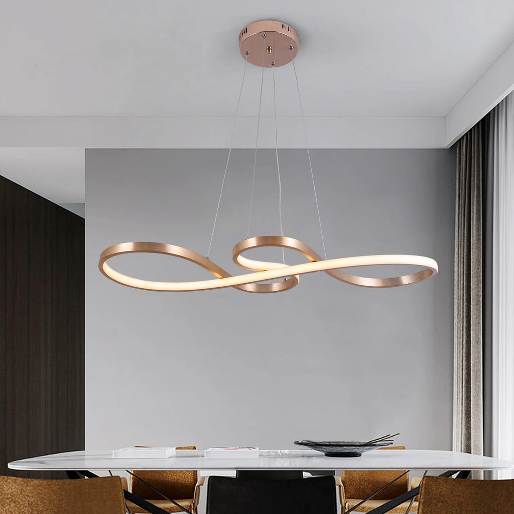 Modern Chandelier Pendant Light/ Acrylic/ Note Dimmable Led Ceiling Lamp/ Dining/ Living Room/ Hotel Decor/ Hanging Fixture