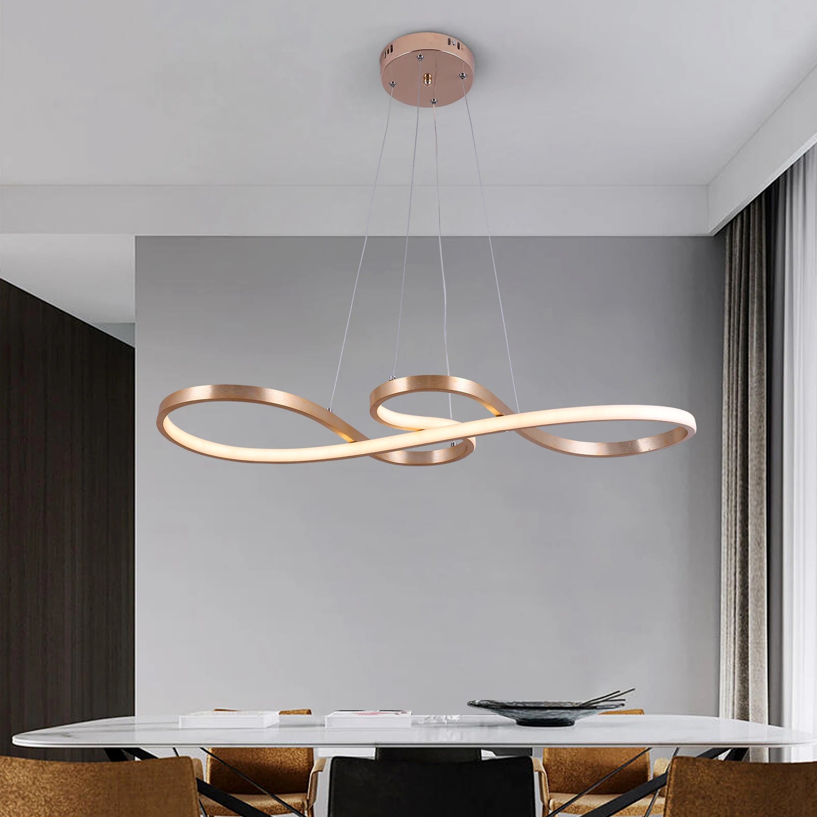 Modern Chandelier Pendant Light/ Acrylic/ Note Dimmable Led Ceiling Lamp/ Dining/ Living Room/ Hotel Decor/ Hanging Fixture
