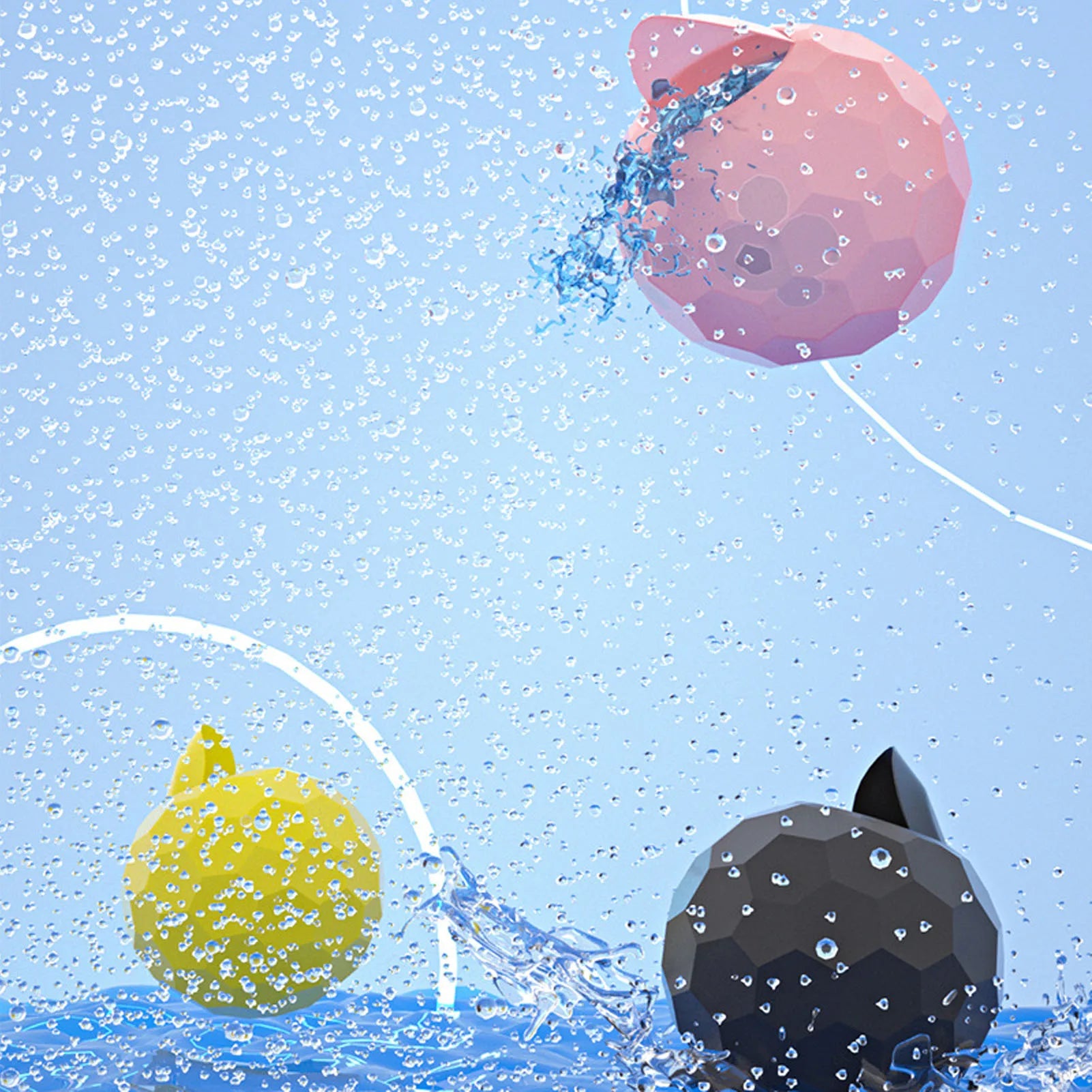 10 Pcs Reusable Water Balloons Silicone Water Balloons Self Sealing Quick Fill Summer Pool Beach Party Game Toy