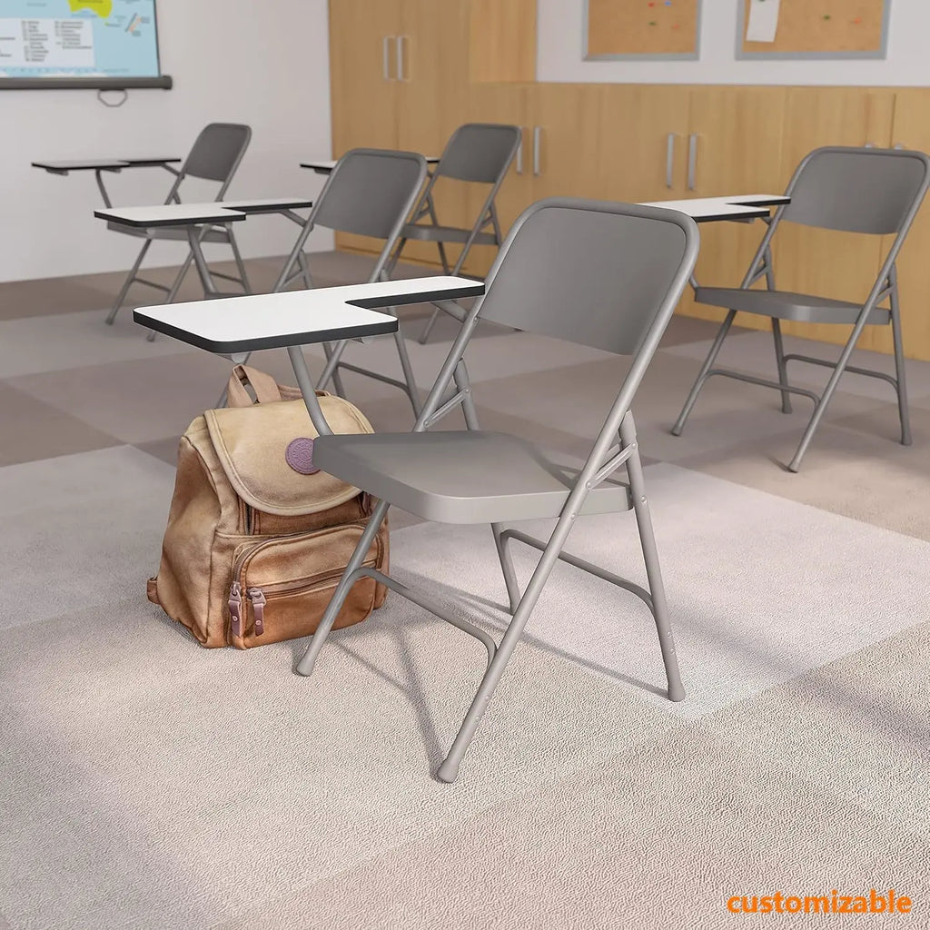 Premium Steel Folding Right Handed Tablet Arm Chair