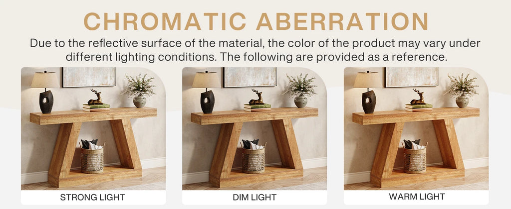 Tribesigns 55-Inch Rustic Console Sofa Table with Storage Industrial Wooden Entryway Table for Hallway Living Room