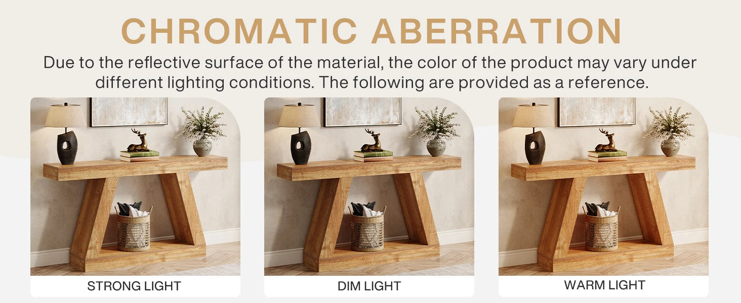 Tribesigns 55-Inch Rustic Console Sofa Table with Storage Industrial Wooden Entryway Table for Hallway Living Room