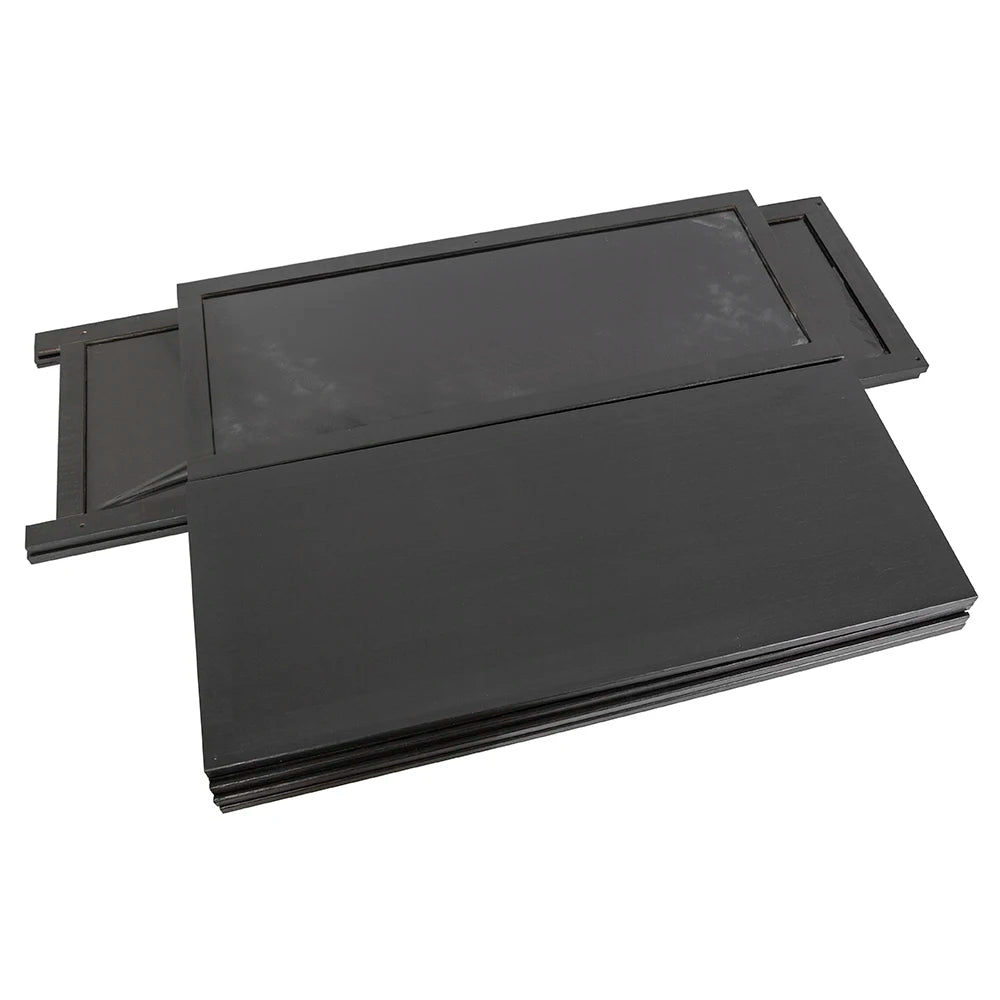 Black 3 Door Acrylic Display Case for Anime Figures/ Collectibles /Detachable Shelves/ Dustproof US Stock