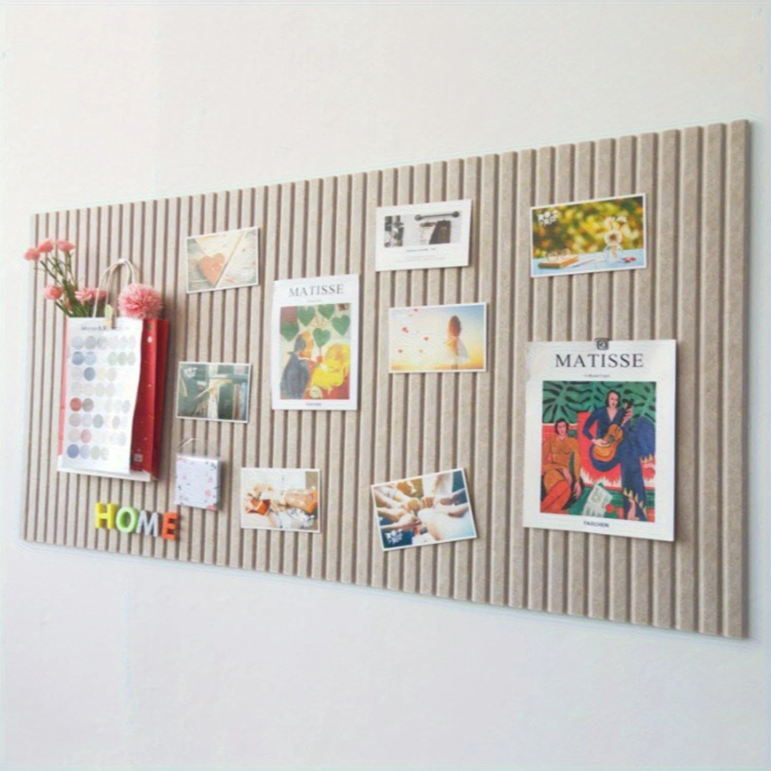 Large Bohemian Felt Wall Tiles - Round Cork Bulletin Boards, for Home and Office/ Decoration /Wall Decor /Living Room Decoration