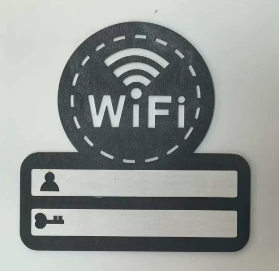 1pc Wooden WiFi Password Sign, Wall Hanging Wireless Network Indicator