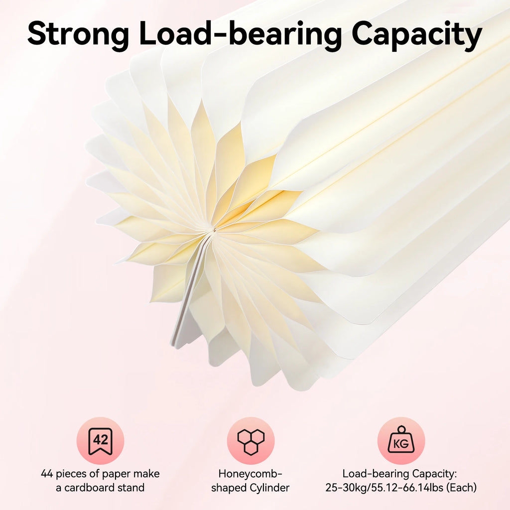 4 Pieces Wedding Flowers Stand Foldable Cardboard Cylinder Centerpiece Display Vase 40/60/80/100cm for Wedding Party/ Garden Decoration