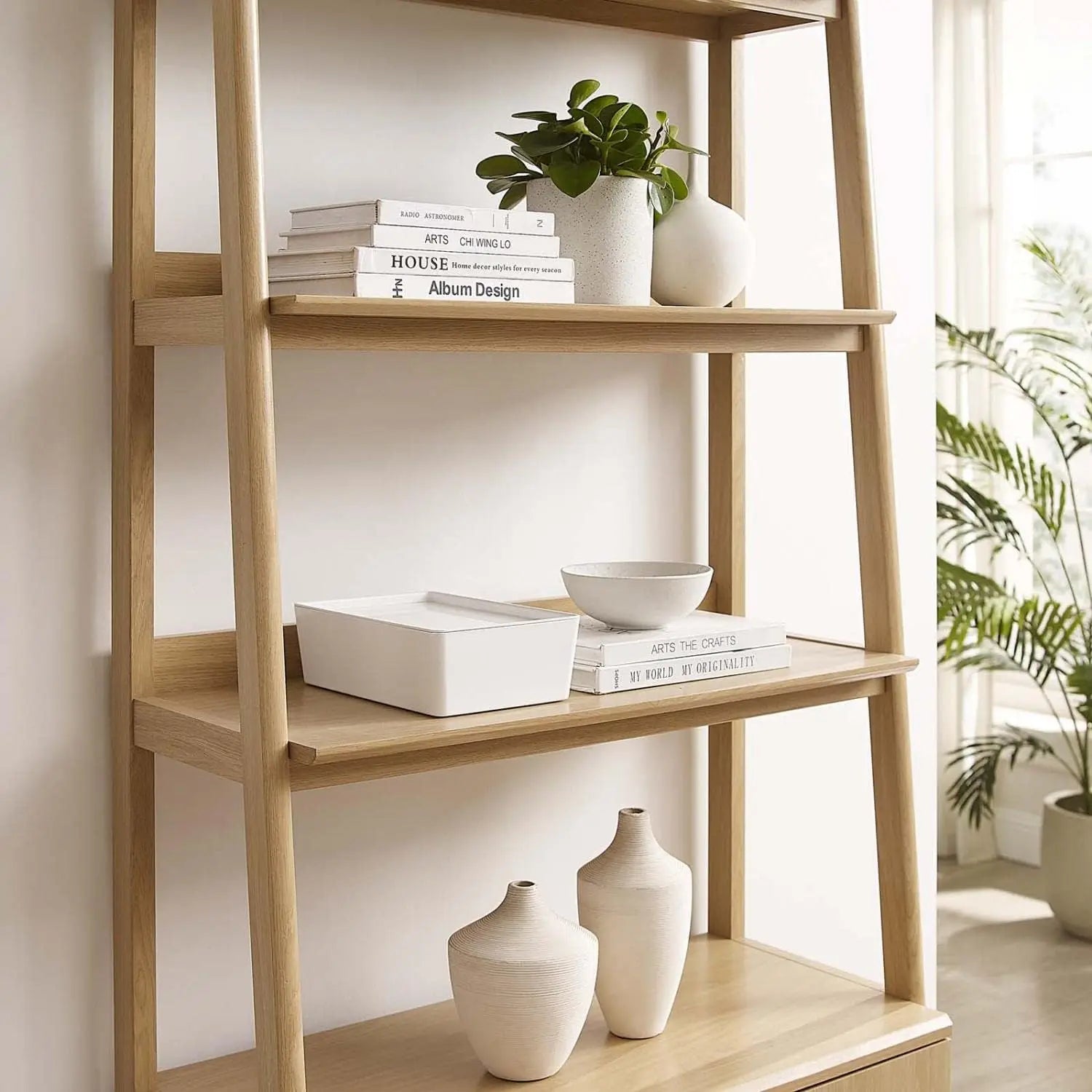 33" Bookshelf Display Case in Oak