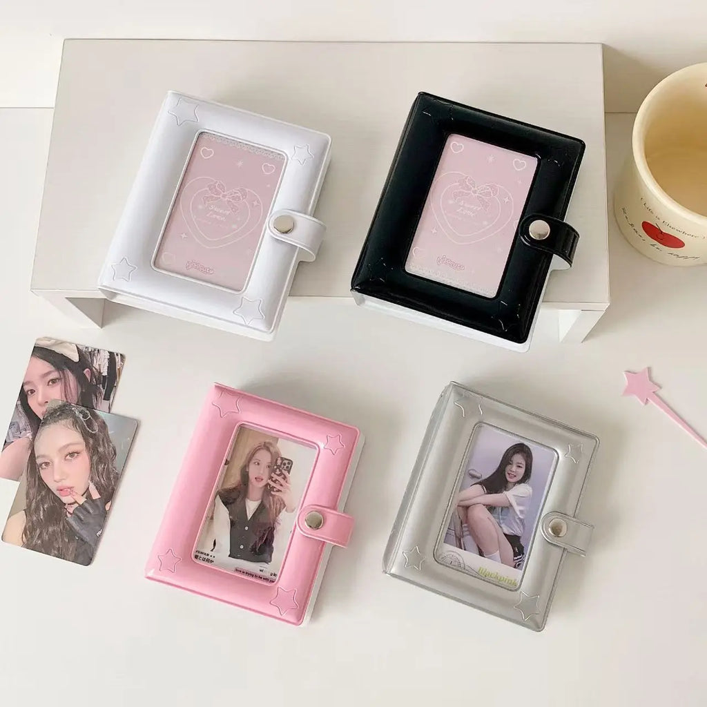 3 Inch Photo Album Collector Book/ Stars/Photocard Holder/ Card Holder/ Sweet Square Hollow/ Album Cards Binder