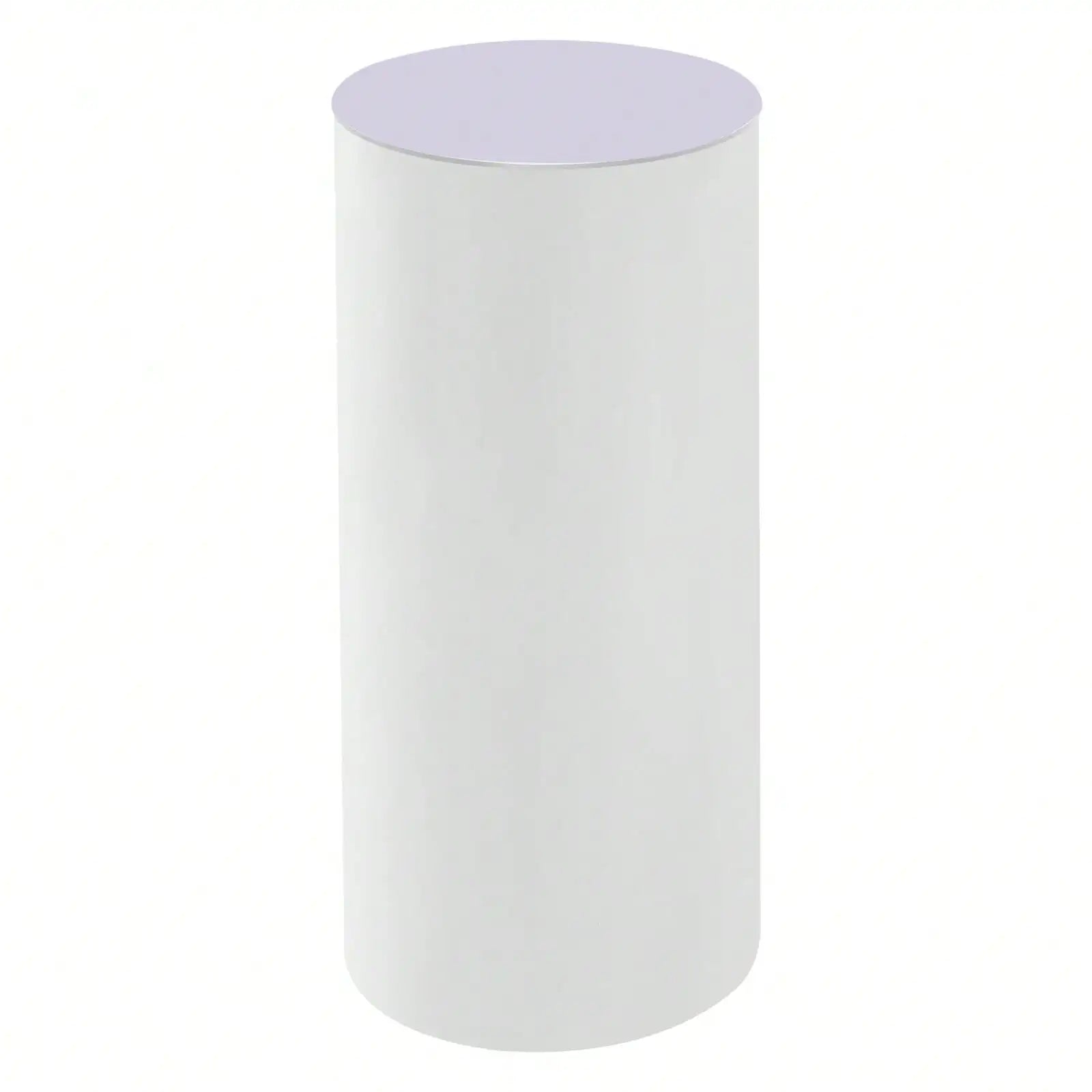 3Pcs White Cylinder Pedestal Stands Round Cylinder Pedestal Display Pillars For Wedding Party Decor