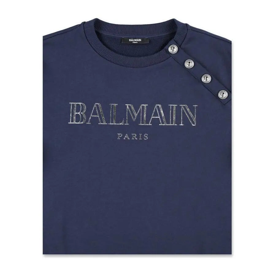 Balmain | Kids Logo Embroidered Cotton Sweatshirt