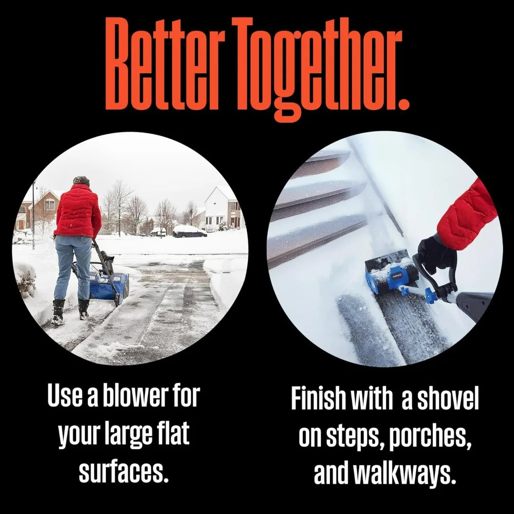 WSnow23 23-Inch Corded Snow Thrower with Dual LED Lights, 1800W Motor, and 25-Foot Snow Throwing Distance