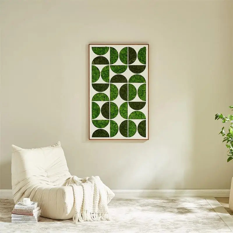Metal Moony Moss Wall Art/ Decorative Home Decor for Unique Interior Design