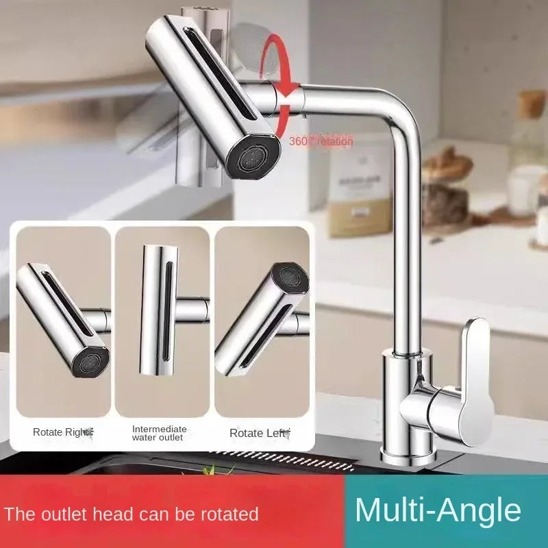 Kitchen Faucet, Rain Waterfall, Vegetable Washing Basin, Sink, Household Sink, Hot and Cold- Two in One, Pressurized Rotating
