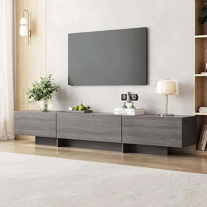76.4'' Modern Console TV Stand, Large Storage/Media Cabinet