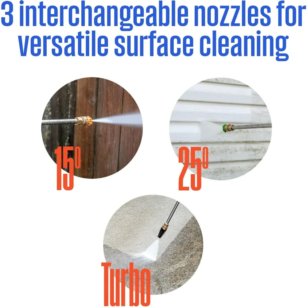 ePX3100v High-Pressure Electric Washer, 2100 PSI, 1.76 GPM, Portable with Foam Cannon and Pro-St