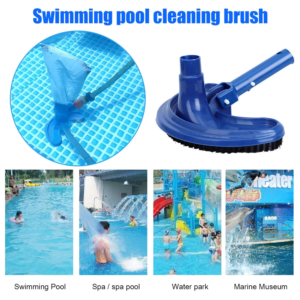 Swimming Pool Vacuum Cleaner/ Suction Fish Pond/ Pool Cleaner Head/ Pond, Fountain, Spa, Pool Cleaning Brush Effective Against Stains