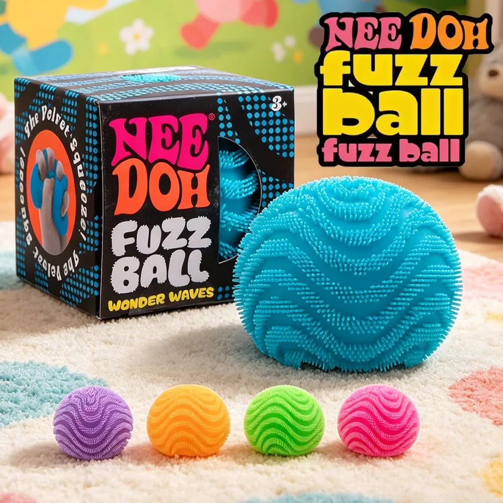 Nee Doh Fuzz Ball Blind Box Series Desktop Ornament Stress Relief Toys /Suitable For People Under Pressure/ Fun Soft Stress Ball