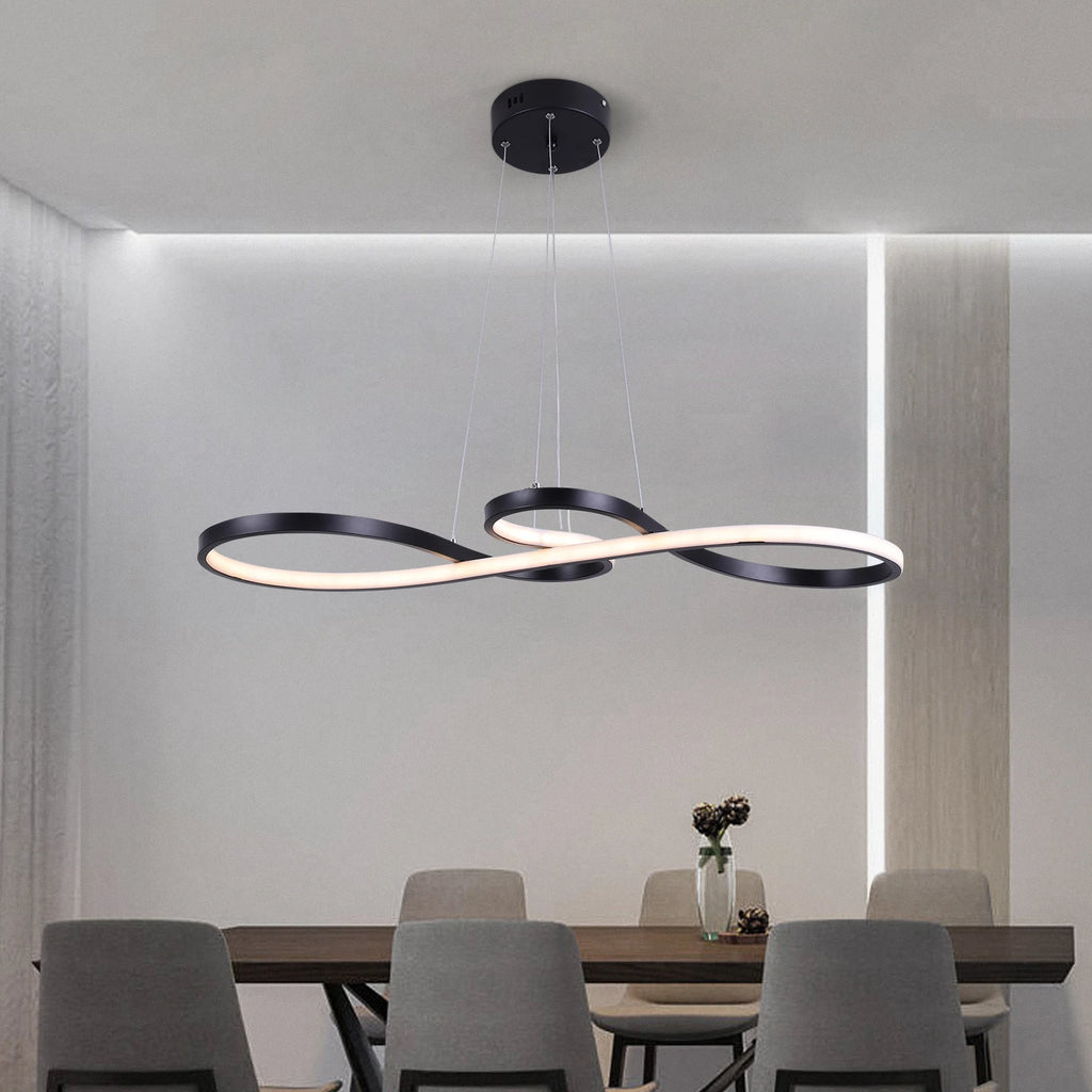 Modern Chandelier Pendant Light/ Acrylic/ Note Dimmable Led Ceiling Lamp/ Dining/ Living Room/ Hotel Decor/ Hanging Fixture