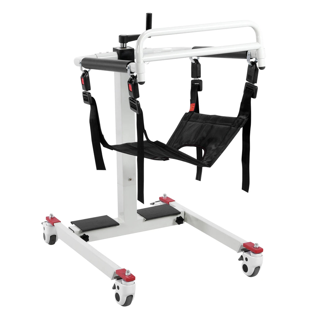 Portable Car Lift Aid Transport Chair with Adjustable Height & Width/ Transport Wheelchair with Wheels for Elderly and Disabled