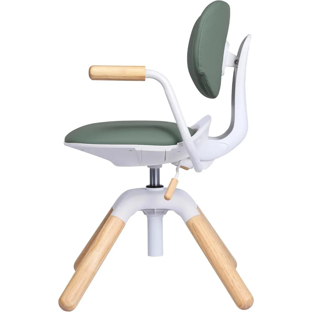 Ergonomic Adjustable 43" Desk with Storage Drawer and Matching Chair For Kids