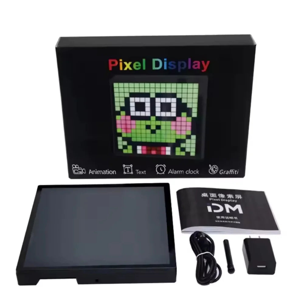  Programmable LED Pixel Display Screen APP Control RGB Custom Text Animation Pixel Art Light Sign For Game Room/ Bar /Desk Decor