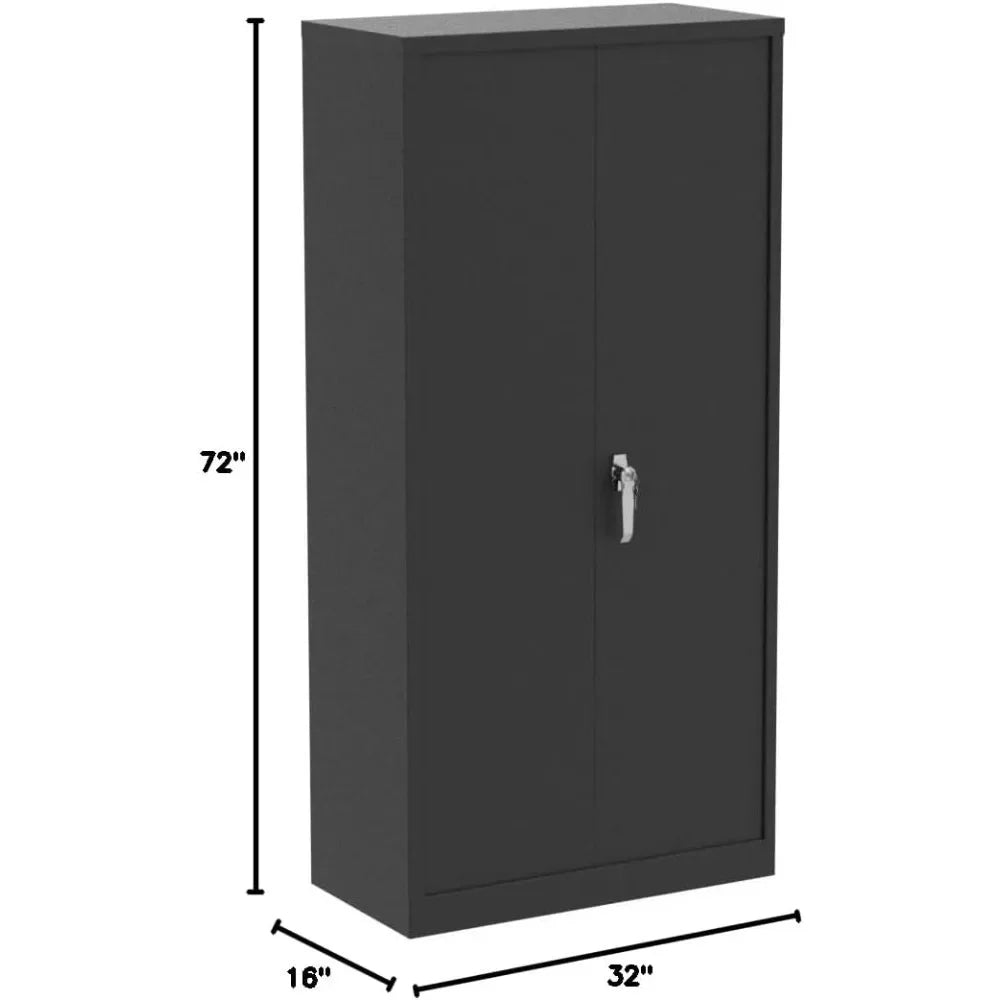 Metal Storage Cabinet, 71" Lockable File Cabinet with Locking Doors, Locking Tool Cabinets with Adjustable Shelves for Office,
