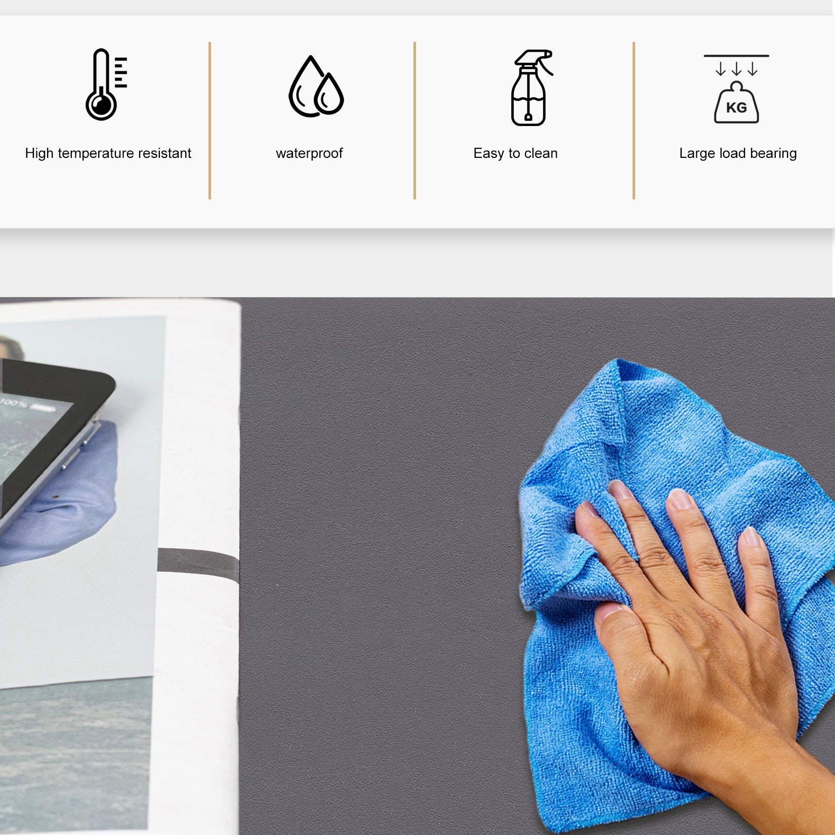 LUVODI Narrow Sofa Side Table with 2-Tier Open Storage Spaces Modern Living Room Offices End Table Nightstand for Bedroom