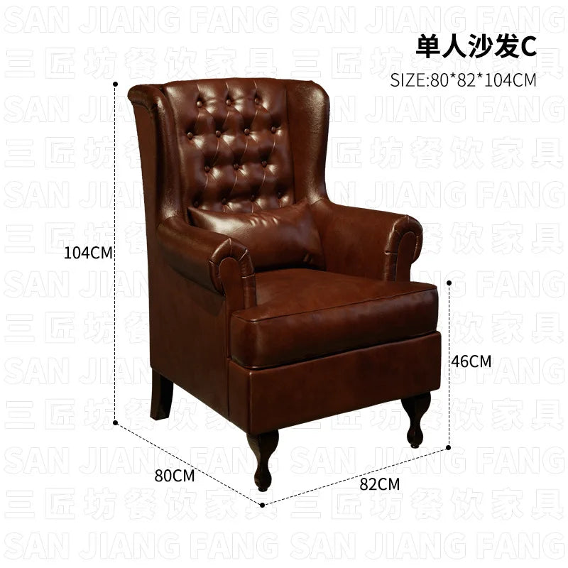 Small Restaurant Commercial Table and Chair Combination Single Chair