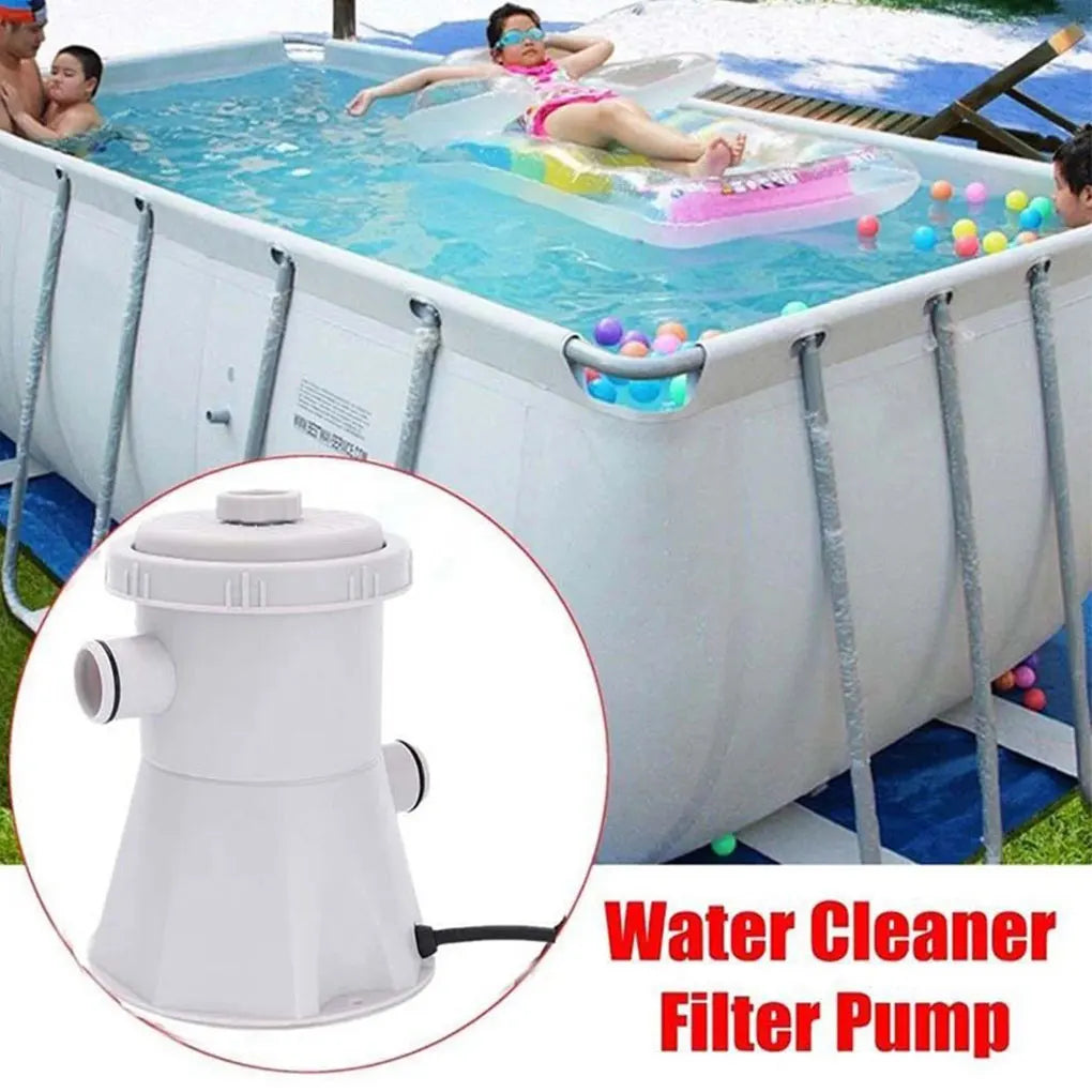 300 Gallons Swimming Pool/ Filter Pump Paddling Pools Cleaners EU/US/UK Plug Water Cleaning Filters Circulation Pumps